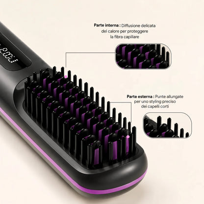 Alegra — La spazzola riscaldante progettata per i capelli corti