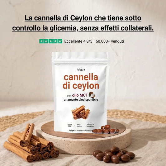 Alegra Softgel alla Cannella di Ceylon