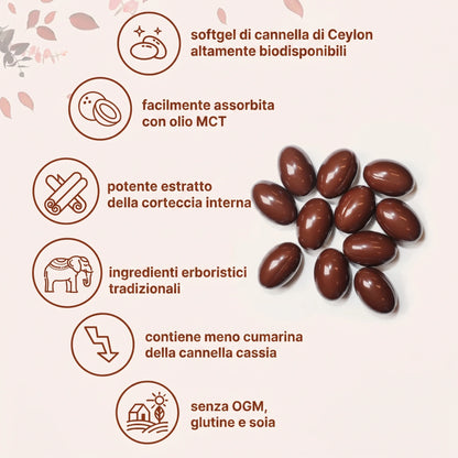 Alegra Softgel alla Cannella di Ceylon