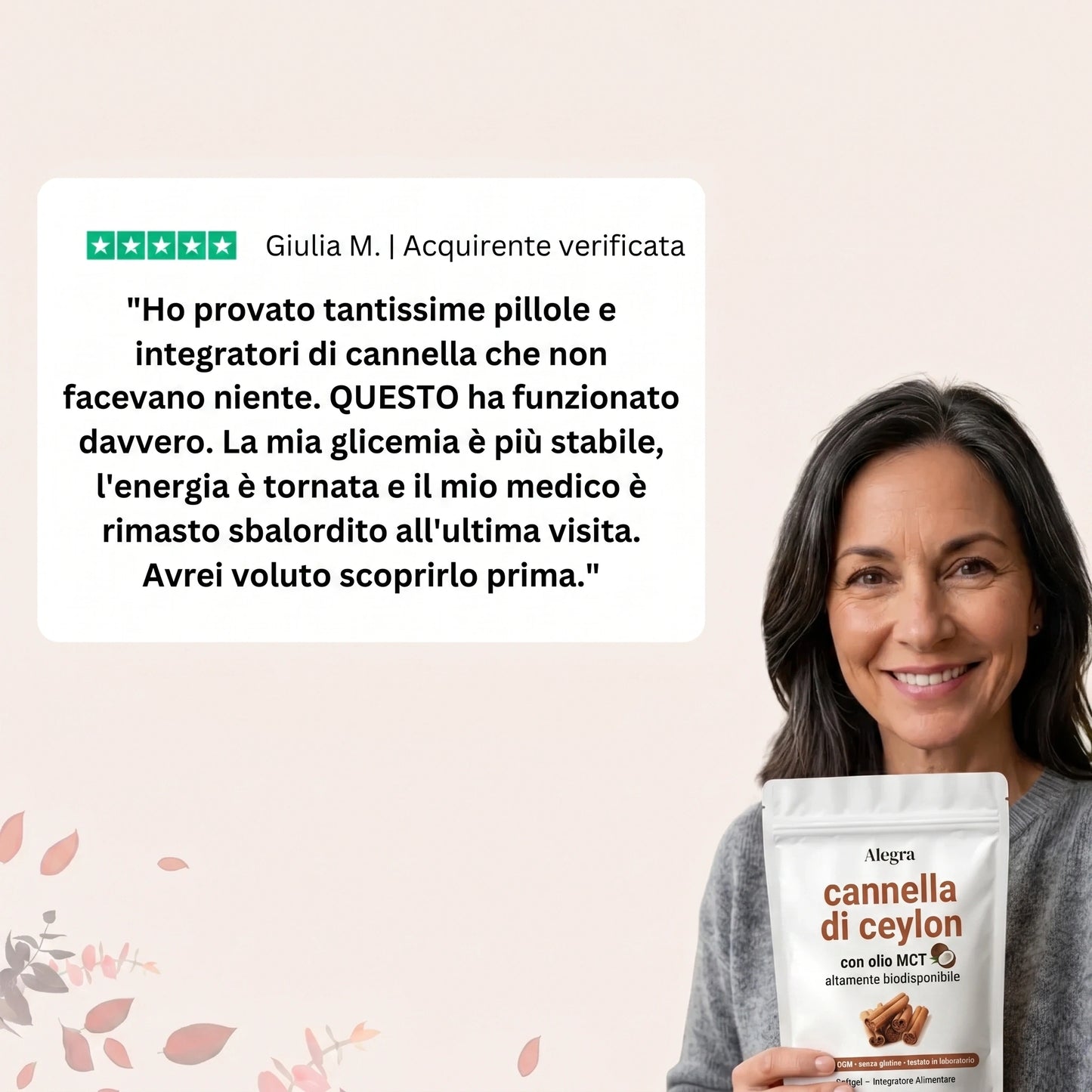 Alegra Softgel alla Cannella di Ceylon