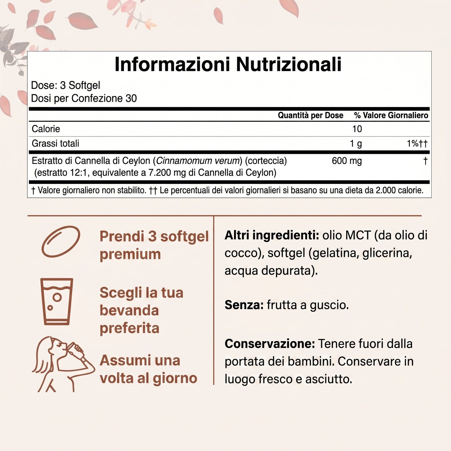 Alegra Softgel alla Cannella di Ceylon